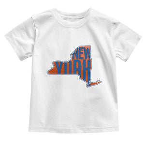 New York State Pride Graphic Toddler T Shirt Basketball Fan Gift