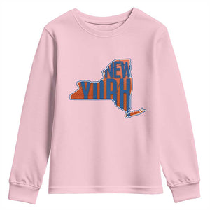 New York State Pride Graphic Youth Sweatshirt Basketball Fan Gift
