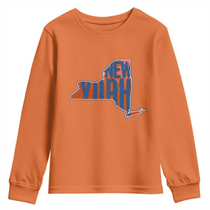 New York State Pride Graphic Youth Sweatshirt Basketball Fan Gift