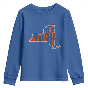 New York State Pride Graphic Youth Sweatshirt Basketball Fan Gift