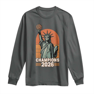 Vintage Statue Of Liberty Basketball Long Sleeve Shirt Champions 2026 New York Fan Gift