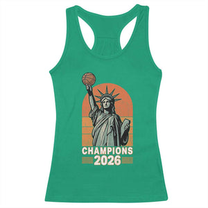 Vintage Statue Of Liberty Basketball Racerback Tank Top Champions 2026 New York Fan Gift