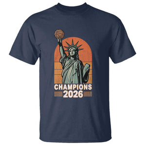 Vintage Statue Of Liberty Basketball T Shirt Champions 2026 New York Fan Gift