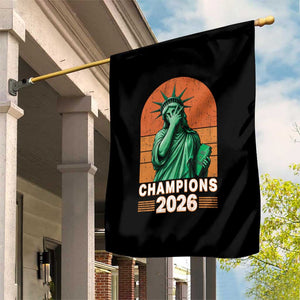 Vintage Statue Of Liberty Champions 2026 Garden Flag New York Pride