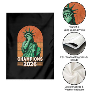 Vintage Statue Of Liberty Champions 2026 Garden Flag New York Pride