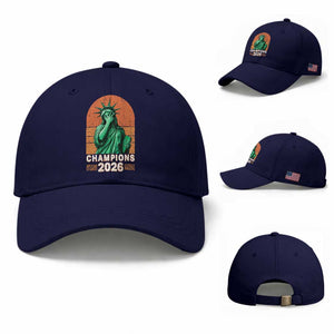 Vintage Statue Of Liberty Champions 2026 Baseball Cap New York Pride