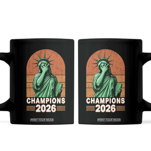 Vintage Statue Of Liberty Champions 2026 Coffee Mug New York Pride