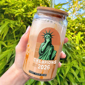 Vintage Statue Of Liberty Champions 2026 Glass Can New York Pride