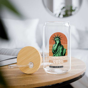 Vintage Statue Of Liberty Champions 2026 Glass Can New York Pride