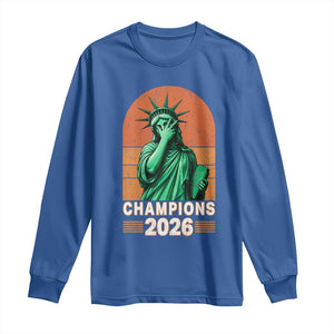 Vintage Statue Of Liberty Champions 2026 Long Sleeve Shirt New York Pride