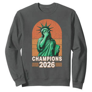 Vintage Statue Of Liberty Champions 2026 Sweatshirt New York Pride