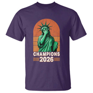 Vintage Statue Of Liberty Champions 2026 T Shirt New York Pride