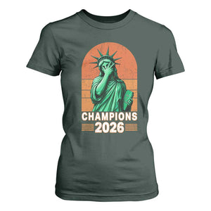 Vintage Statue Of Liberty Champions 2026 T Shirt For Women New York Pride