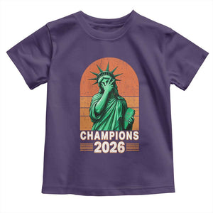 Vintage Statue Of Liberty Champions 2026 Toddler T Shirt New York Pride