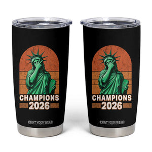 Vintage Statue Of Liberty Champions 2026 Tumbler Cup New York Pride