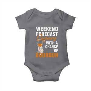 Weekend Forecast Cigars And Bourbon Baby Onesie Gift For Women TS12 Charcoal Print Your Wear