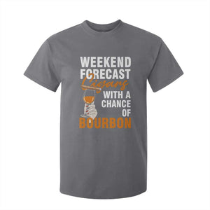 Weekend Forecast Cigars And Bourbon T Shirt For Kid Gift For Women TS12 Charcoal Print Your Wear
