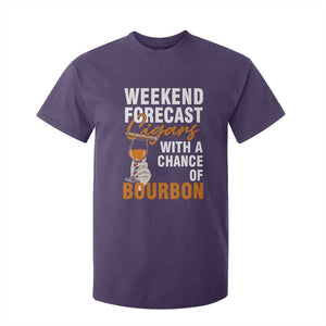 Weekend Forecast Cigars And Bourbon T Shirt For Kid Gift For Women TS12 Purple Print Your Wear