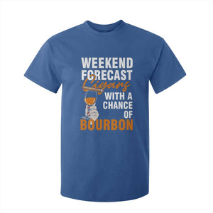 Weekend Forecast Cigars And Bourbon T Shirt For Kid Gift For Women TS12 Royal Blue Print Your Wear