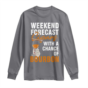 Weekend Forecast Cigars And Bourbon Long Sleeve Shirt Gift For Women TS12 Charcoal Print Your Wear