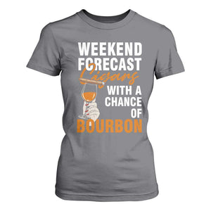 Weekend Forecast Cigars And Bourbon T Shirt For Women Gift For Women TS12 Charcoal Print Your Wear