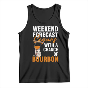 Weekend Forecast Cigars And Bourbon Tank Top Gift For Women TS12 Black Print Your Wear