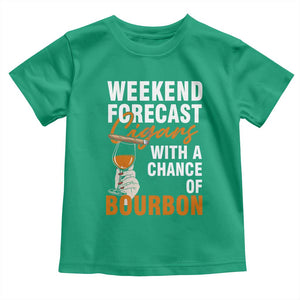 Weekend Forecast Cigars And Bourbon Toddler T Shirt Gift For Women TS12 Irish Green Print Your Wear