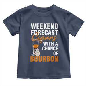 Weekend Forecast Cigars And Bourbon Toddler T Shirt Gift For Women TS12 Navy Print Your Wear