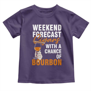 Weekend Forecast Cigars And Bourbon Toddler T Shirt Gift For Women TS12 Purple Print Your Wear