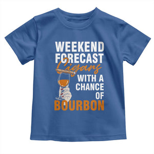 Weekend Forecast Cigars And Bourbon Toddler T Shirt Gift For Women TS12 Royal Blue Print Your Wear