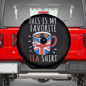 Funny Tea Lover Spare Tire Cover This Is My Favorite Tea Shirt Party UK Flag TS12 Black Print Your Wear