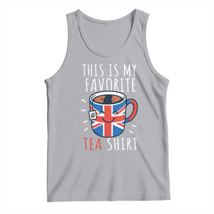 Funny Tea Lover Tank Top This Is My Favorite Tea Shirt Party UK Flag TS12 Athletic Heather Print Your Wear