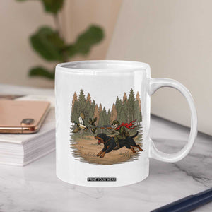 Funny Skeleton Riding Labrador Hunting Coffee Mug Gift For Hunter TS12 Print Your Wear