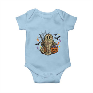 Funny Camo Hunter Halloween Ghost Costume Baby Onesie TS12 Light Blue Print Your Wear