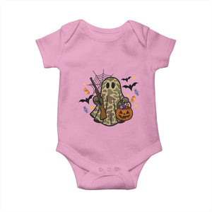 Funny Camo Hunter Halloween Ghost Costume Baby Onesie TS12 Light Pink Print Your Wear