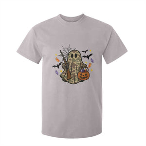 Funny Camo Hunter Halloween Ghost Costume T Shirt For Kid TS12 Ice Gray Print Your Wear