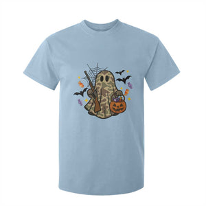 Funny Camo Hunter Halloween Ghost Costume T Shirt For Kid TS12 Light Blue Print Your Wear