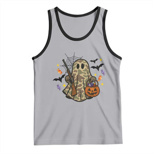 Funny Camo Hunter Halloween Ghost Costume Tank Top TS12 Athletic Heather Black Print Your Wear