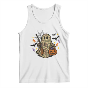 Funny Camo Hunter Halloween Ghost Costume Tank Top TS12 White Print Your Wear
