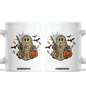Funny Camo Hunter Halloween Ghost Costume Coffee Mug TS12 White Print Your Wear