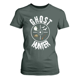 Funny Halloween Ghost Hunter T Shirt For Women Trick Or Treat Costume TS12 Dark Forest Green Print Your Wear