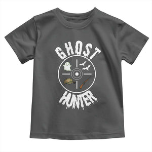 Funny Halloween Ghost Hunter Toddler T Shirt Trick Or Treat Costume TS12 Dark Heather Print Your Wear