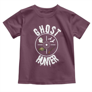Funny Halloween Ghost Hunter Toddler T Shirt Trick Or Treat Costume TS12 Maroon Print Your Wear