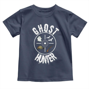 Funny Halloween Ghost Hunter Toddler T Shirt Trick Or Treat Costume TS12 Navy Print Your Wear