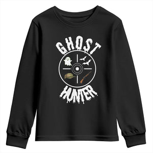 Funny Halloween Ghost Hunter Youth Sweatshirt Trick Or Treat Costume TS12 Black Print Your Wear