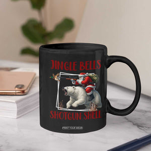 Funny Christmas Hunting Coffee Mug Jingle Bells Shotgun Shells TS12 Print Your Wear
