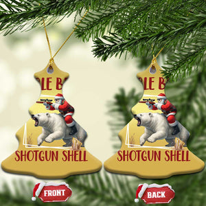 Funny Xmas Hunting Christmas Ornament Jingle Bells Shotgun Shells TS12 Christmas Tree Gold Print Your Wear