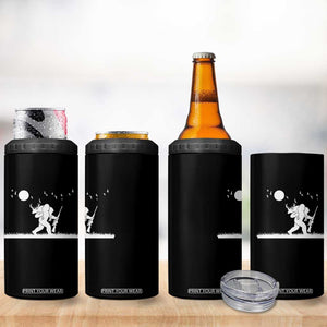 Sasquatch Hunter With Rifle 4 in 1 Can Cooler Tumbler Funny Bigfoot Outdoor Design TS12 Print Your Wear