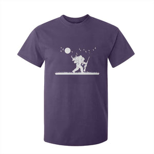 Sasquatch Hunter With Rifle T Shirt For Kid Funny Bigfoot Outdoor Design TS12 Purple Print Your Wear