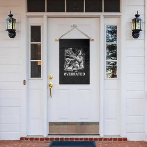 Funny Bigfoot Santa Border Collie Sleigh Christmas Gift Garden Flag Funny Reindeer Are Overrated
